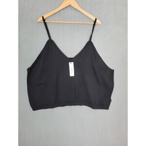The Drop Women's Plus Size Roni V-Neck Cropped Sweater Tank 5X